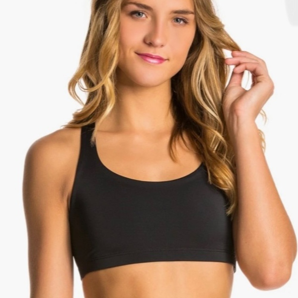 NWOT Black Multi-Strap Chic Yoga Sports Bra by Onzie - Sz. S - Picture 2 of 4